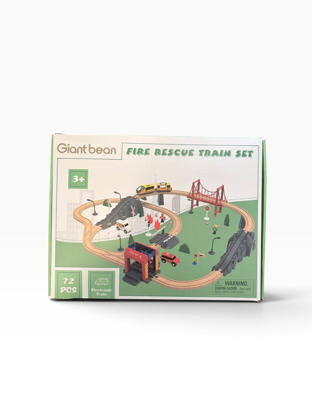 Fire Rescue Train Set - Battery Operated - Picture 2 of 4